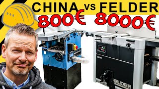 CHINA SCHROTT oder SCHNÄPPCHEN 800€ GÜDE vs 8000€ PROFI HOBEL im TEST  WERKZEUG NEWS 49 [upl. by Airdnal]