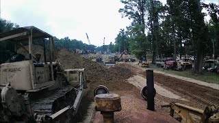 Cletrac BD pushing dirt at the national pike steam show [upl. by Idnaj]