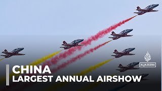 China airshow Aviation and aerospace exhibition underway [upl. by Yssep]