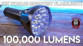 The WORLDS BRIGHTEST flashlight  Imalent MS18 100000 lumen flashlight Holy Cow [upl. by Phi]