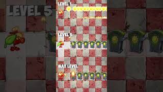 Pvz 2  Fire Peashooter with a Plant food Vs 6 Sun Gravestones shorts [upl. by Gilges]