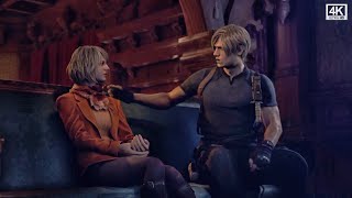 Leon and Ashley were flirting with each other for 7 minutes straight Resident Evil 4 Remake 4K60FPS [upl. by Raila81]