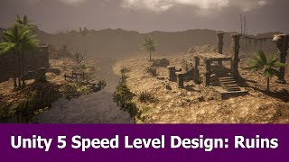 Unity Speed Level Design Ancient Ruins [upl. by Urbai690]