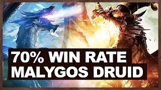 70 Win Rate Malygos Druid 73  The Witchwood Hearthstone [upl. by Asenaj]