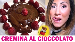 CREMA AL CIOCCOLATO Light  ZERO CALORIE   Carlitadolce  Chocolate Mousse [upl. by Yrehc]