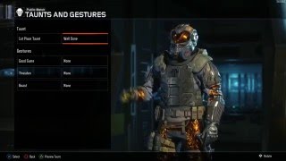 CoDBO3 Firebreak Legendary 1st Place Taunt 「Well Done」 [upl. by Michaella]