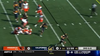 Cal QB throws pass and then catches lateral for TD in same play [upl. by Nylitsirk43]