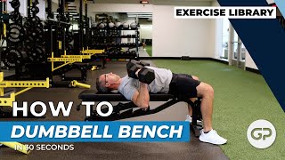 Dumbbell Bench Press  Exercise Technique Library [upl. by Meggs]