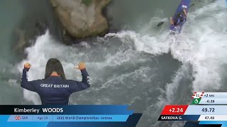 Kimberly Woods  Kayak SemiFinal  2024 ICF Canoe Slalom World Cup Ivrea Italy [upl. by Nollad]