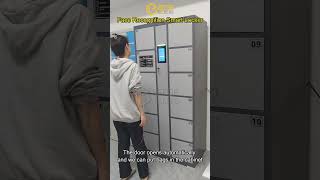 Face recognition locker smart bag storage locker operation video smartlockers smartlockersystem [upl. by Nanreh]