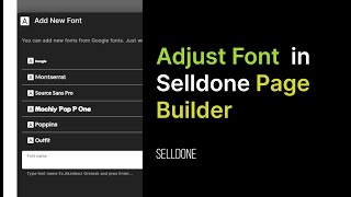 Adjust Font Style in Selldone Page Builder [upl. by Mcknight]