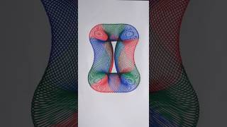 Very Satisfying Mesmerising Spirograph drawing asmr shorts satisfying [upl. by Kimura40]