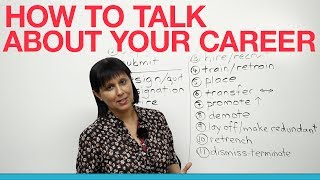 Professional English How to talk about your career [upl. by Strader783]