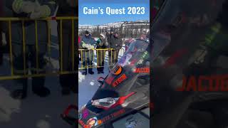 Start Cain’s Quest 2023 Team 96 snowmobiling racing crosscountry [upl. by Anderegg]