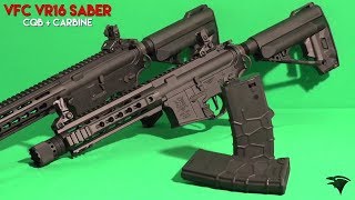 Review  VFC VR16 SABER CQB amp CARBINE  Raven Airsoft \ Airsoft Italia [upl. by Sissel417]