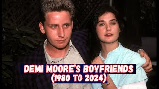 Demi Moores Boyfriends 1980  2024  Infotainment by Hamza [upl. by Nudd]