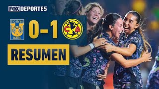 😎🦅 SONRÍEN LAS AMERICANISTAS  Tigres 01 América  HIGHLIGHTS  Liga MX Femenil [upl. by Amero]