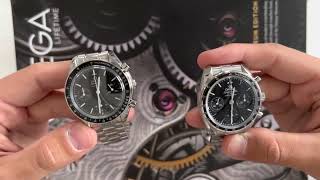 Omega Speedmaster Reduced next to the new Speedmaster 38 [upl. by Bailar]