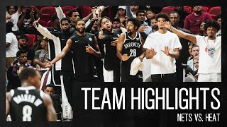 Game Highlights  Brooklyn Nets vs Heat  Preseason [upl. by Mohn]