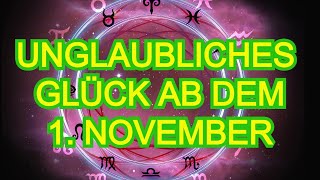 Diese Sternzeichen werden ab dem 1 November eine Glückssträhne haben [upl. by Zoba]