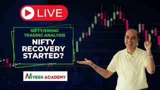 Nifty recovery started  Live Nifty Analysis  Swing Trading Analysis [upl. by Lyall814]