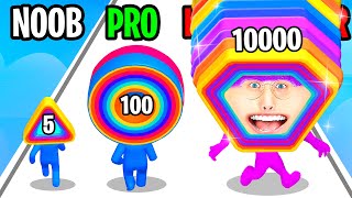 Can We Get The WORLD RECORD In LAYER MAN 3D ALL LEVELS NOOB vs PRO vs HACKER [upl. by Sum]