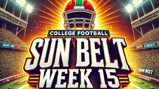 2024 Sun Belt Football Rivalry Week Recap [upl. by Yllatan]