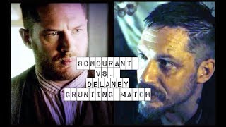 Bondurant Vs Delaney grunting match  Tom Hardy  Lawless  Taboo Game of matching 1 [upl. by Notlek204]