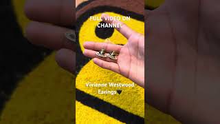 Vivienne Westwood Earrings fashion streetwear unboxing viviennewestwood jewlery y2k [upl. by Sokcin]