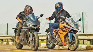 YAMAHA R3 VS KTM RC390  Unbeatable In Single Cylinder🔥 [upl. by Atok]