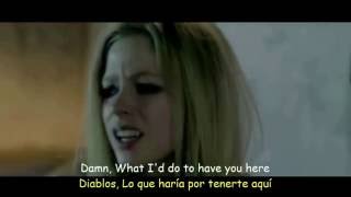 Avril Lavigne  Wish You Were Here Lyrics amp Sub Español Official Video [upl. by Einnol]