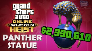 GTA 5 Online SOLO ELITE Panther Statue Cayo Perico Heist Guide Make 2100000 in 1 HOUR [upl. by Ehav206]