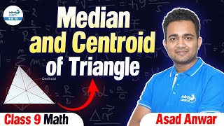 Median and Centroid of Triangle  Class 9 Math  AtoZSeries  LIVE  InfinityLearn910 [upl. by Notsnhoj]