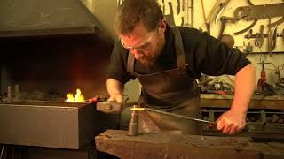 How to Forge a Nail Header Blacksmith Essential Skills [upl. by Vikky806]