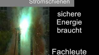 Stromschienen lose mehr als 1000A knall Explosion Top Kurzschluss Arbeitssicherheit [upl. by Eiddal]