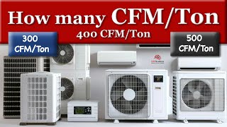 How Many CFM per Ton [upl. by Gorlicki587]