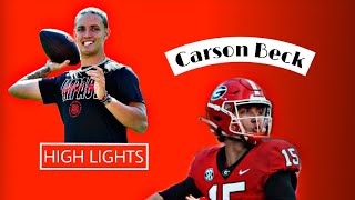 Carson Beck highlights uga [upl. by Naesar]