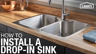 How to Install a Dropin Kitchen Sink [upl. by Fair]