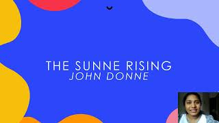 John Donne  The Sunne Rising  Metaphysical Poetry [upl. by Daiz197]