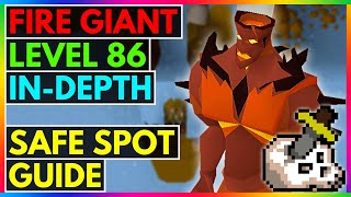 OSRS  How To Safe Spot Fire Giants In The Waterfall Dungeon   EVERYTHING YOU NEED TO KNOW [upl. by Hullda]