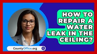 How To Repair A Water Leak In The Ceiling  CountyOfficeorg [upl. by Emrich]