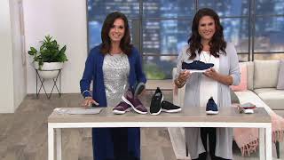 CLOUDSTEPPERS by Clarks Laceup Sneakers  Step Allena Sun on QVC [upl. by Feldstein801]