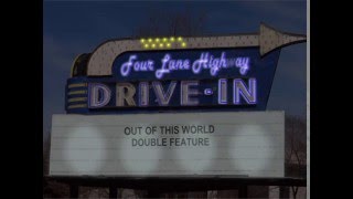 Marquee for Out of this World Double Feature DriveIn [upl. by Tonie634]