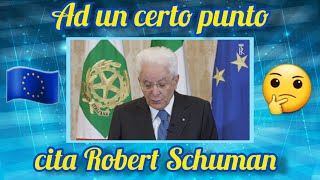 Mattarella  quotLa critica all’Unione europea è sconcertantequot [upl. by Nobel]