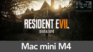 Mac mini M4 16GB RAM Resident Evil 7  Performance [upl. by Cohlette]