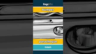 🇬🇧🇪🇸 bumper  parachoque  vocabulary builder  learn English  aprendamos inglés [upl. by Haodnanehs]