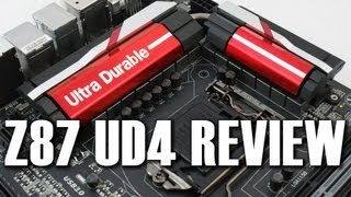 Gigabyte Z87 UD4 Motherboard Review Z87X UD4H 4670K 4770K 1150 Haswell [upl. by Evetta246]