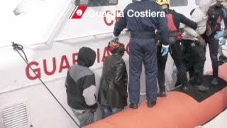 Almost 500 migrants rescued off Italian coast in 24 hours [upl. by Aneles940]