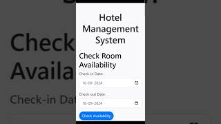 Hotel management system using html css bootstrap and javascript [upl. by Dicks394]