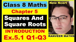 Class 8 Maths  Chapter 5 Introduction and Ex51 Q1 to Q3 Squares And Square Roots [upl. by Enneirda258]